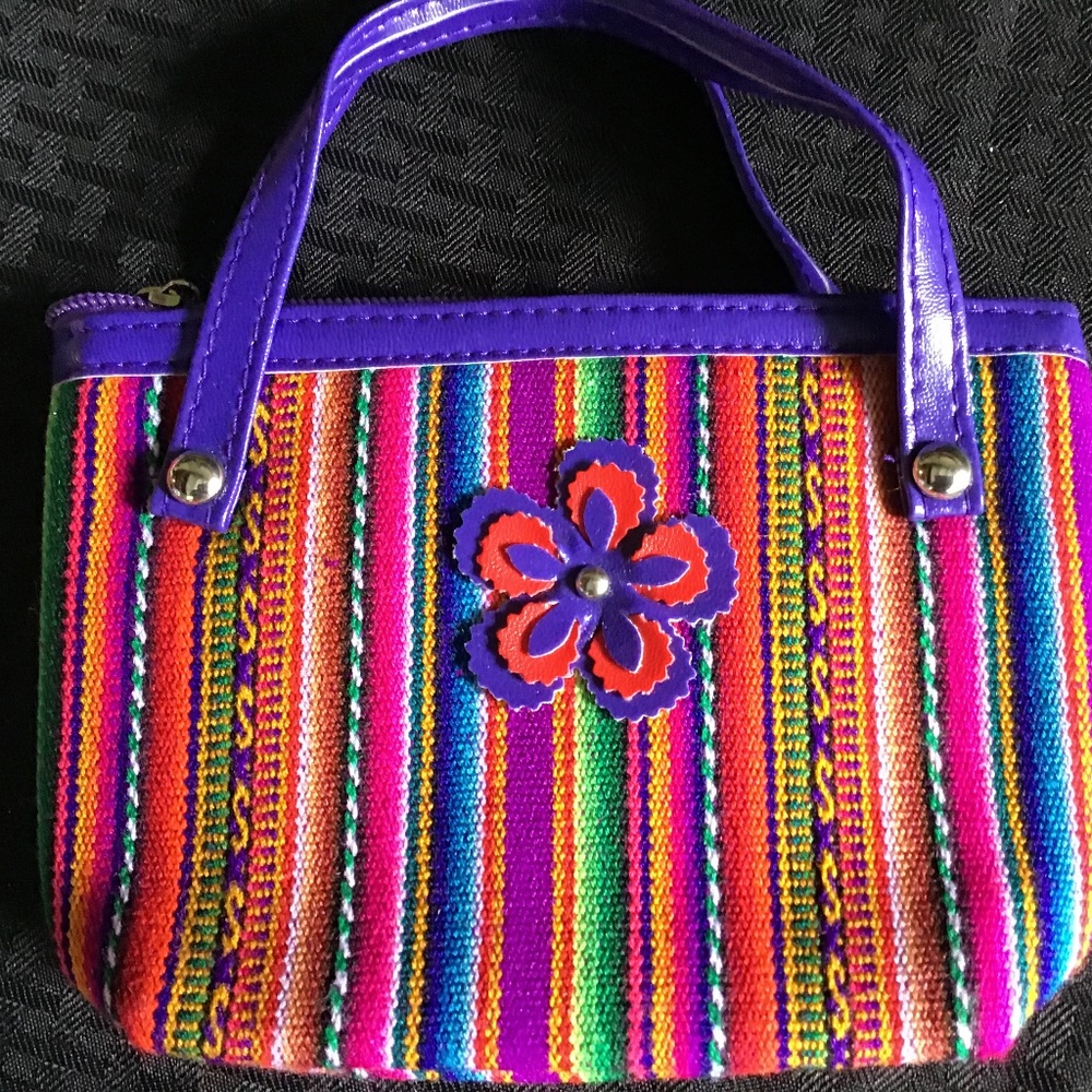 Peruvian mini purse Purple